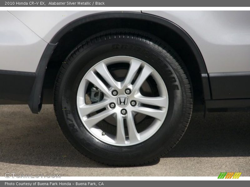 Alabaster Silver Metallic / Black 2010 Honda CR-V EX