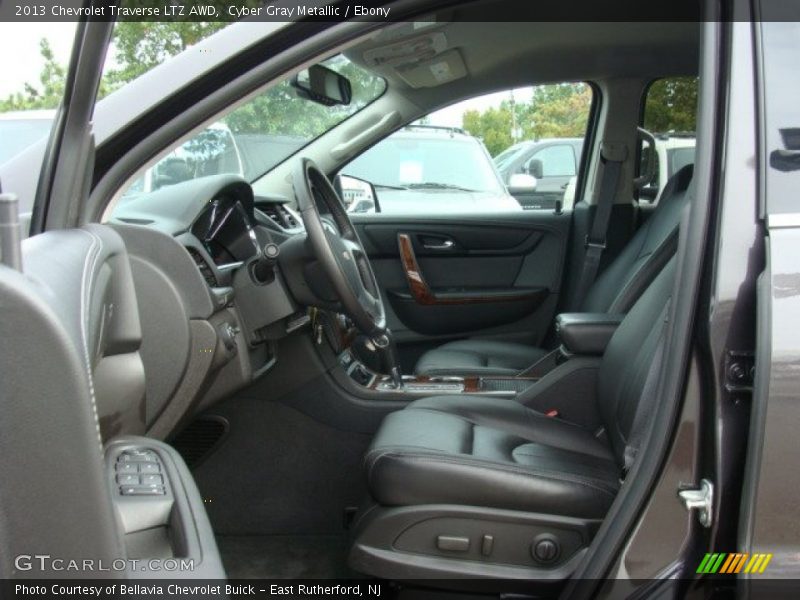 Cyber Gray Metallic / Ebony 2013 Chevrolet Traverse LTZ AWD