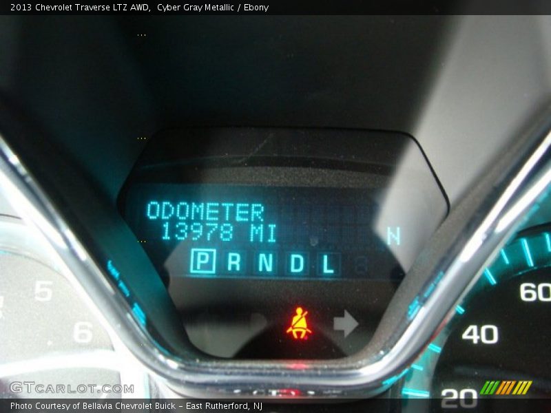 Cyber Gray Metallic / Ebony 2013 Chevrolet Traverse LTZ AWD