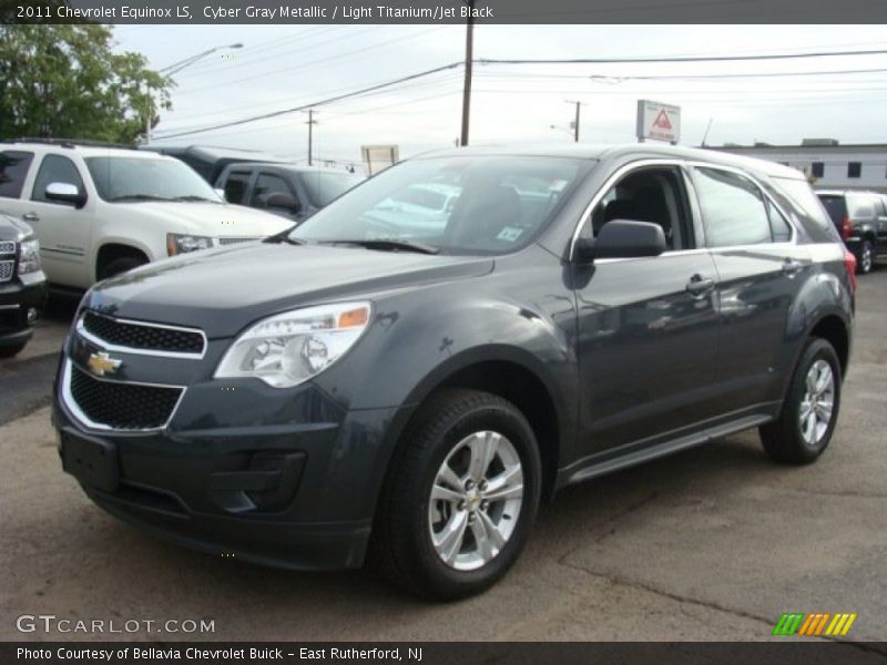 Cyber Gray Metallic / Light Titanium/Jet Black 2011 Chevrolet Equinox LS