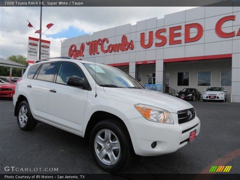 Super White / Taupe 2008 Toyota RAV4 V6