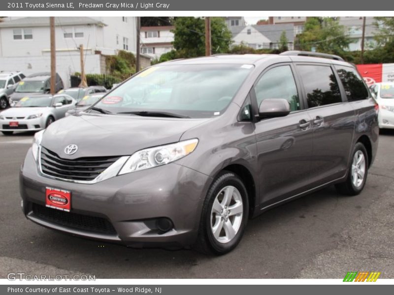 Predawn Gray Mica / Light Gray 2011 Toyota Sienna LE