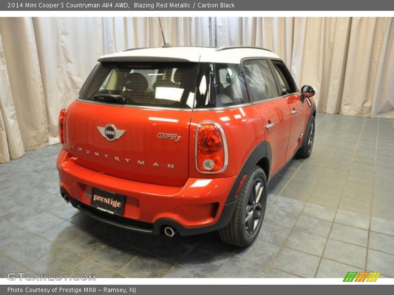 Blazing Red Metallic / Carbon Black 2014 Mini Cooper S Countryman All4 AWD