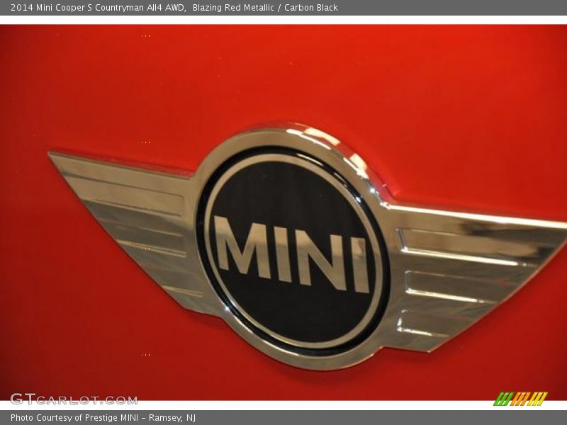 Blazing Red Metallic / Carbon Black 2014 Mini Cooper S Countryman All4 AWD
