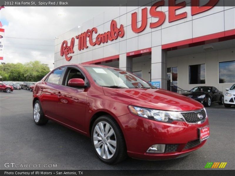 Spicy Red / Black 2012 Kia Forte SX