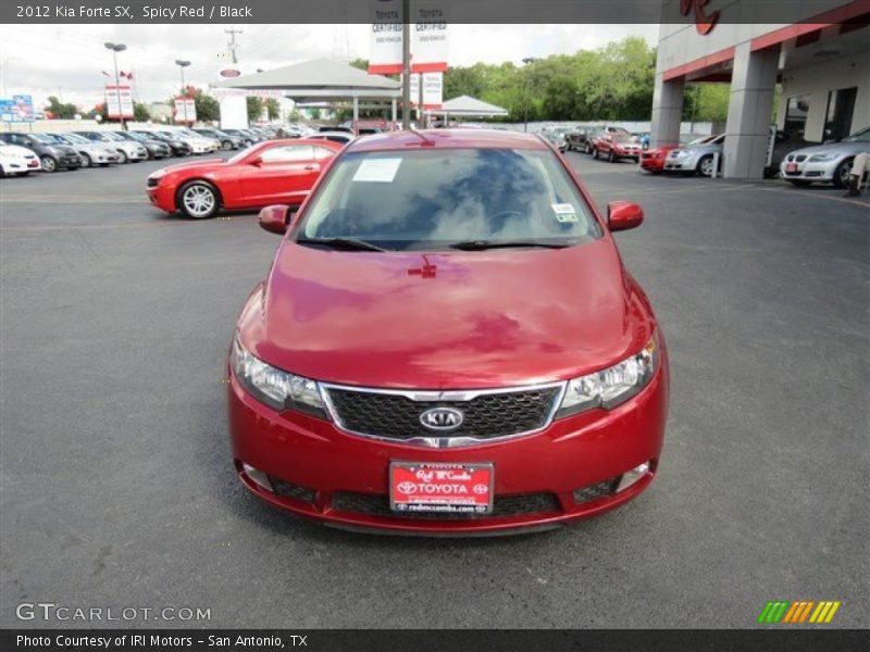 Spicy Red / Black 2012 Kia Forte SX
