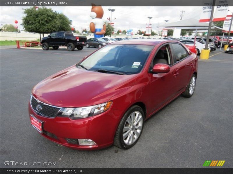 Spicy Red / Black 2012 Kia Forte SX