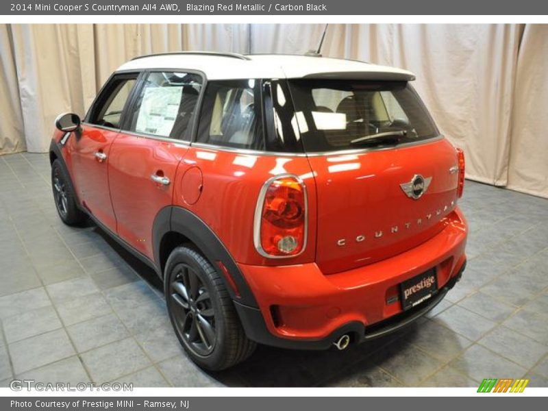 Blazing Red Metallic / Carbon Black 2014 Mini Cooper S Countryman All4 AWD