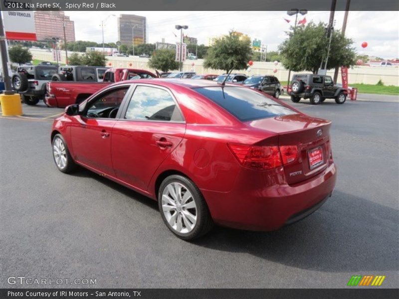 Spicy Red / Black 2012 Kia Forte SX