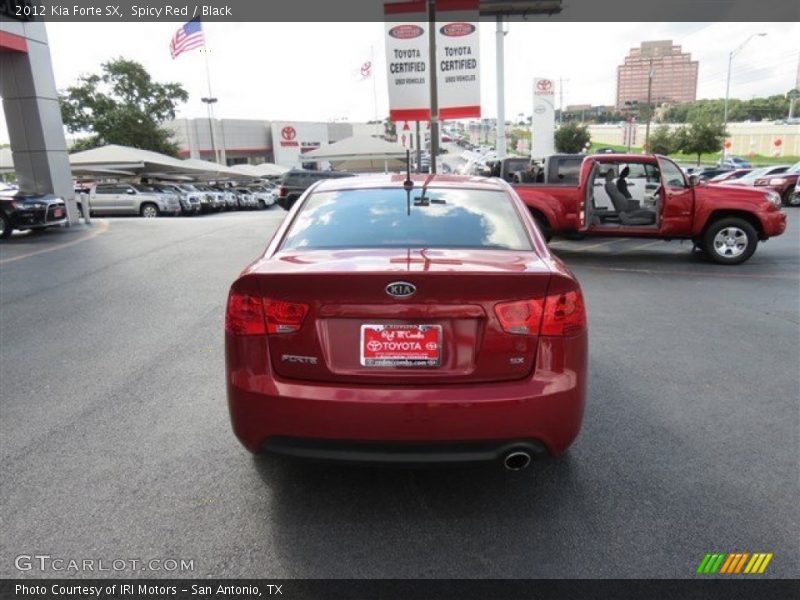 Spicy Red / Black 2012 Kia Forte SX
