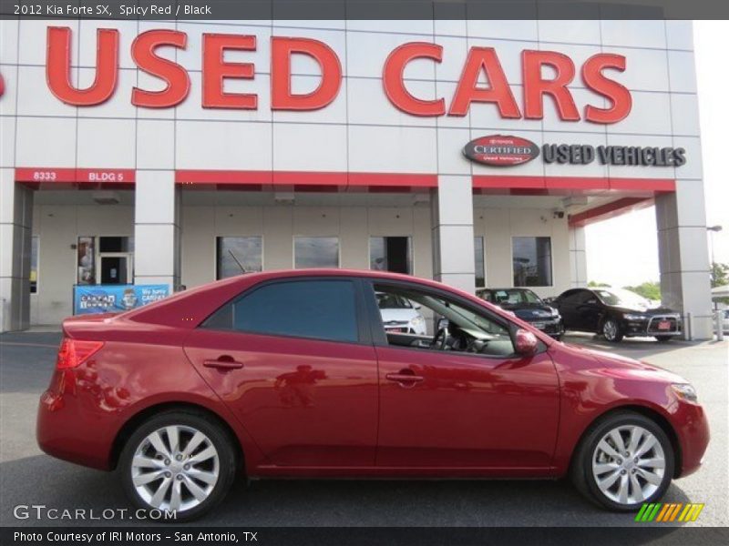 Spicy Red / Black 2012 Kia Forte SX