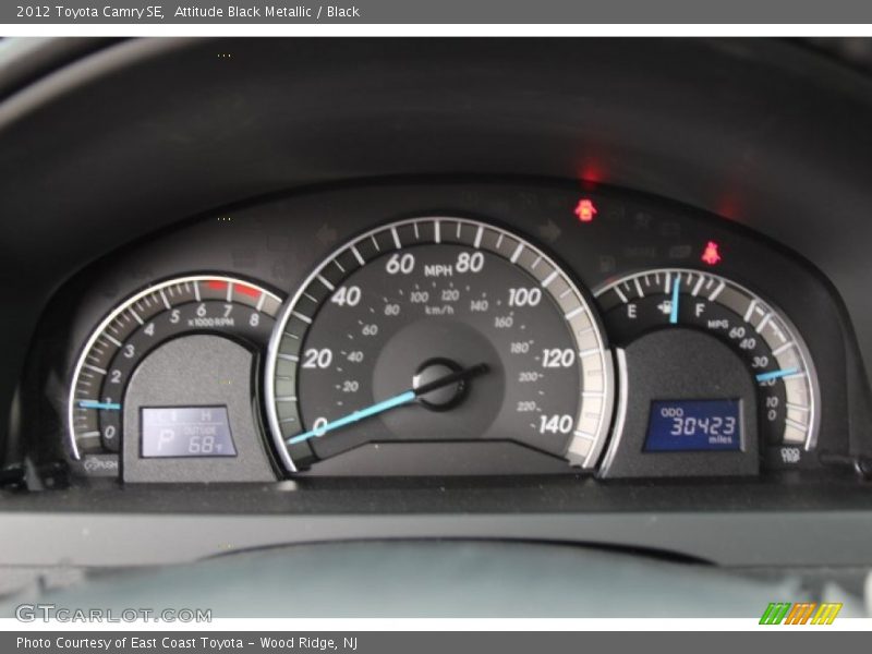 Attitude Black Metallic / Black 2012 Toyota Camry SE