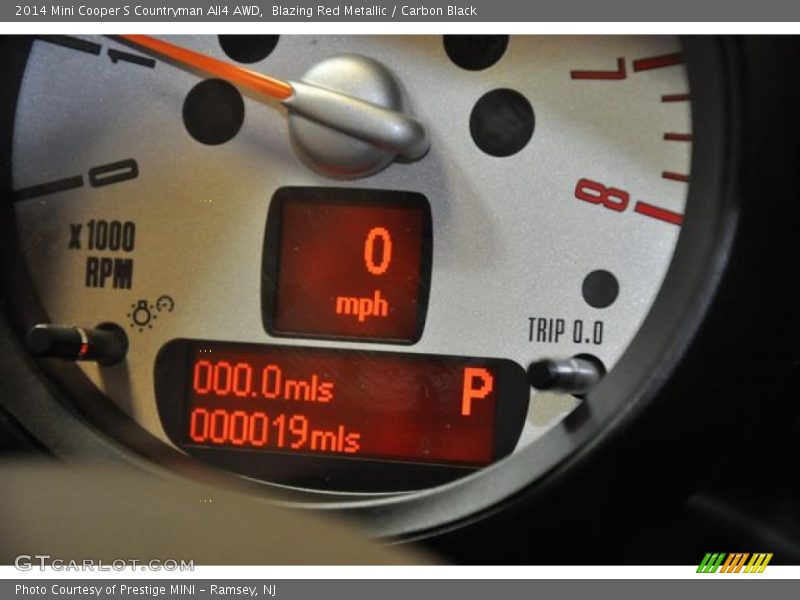 Blazing Red Metallic / Carbon Black 2014 Mini Cooper S Countryman All4 AWD