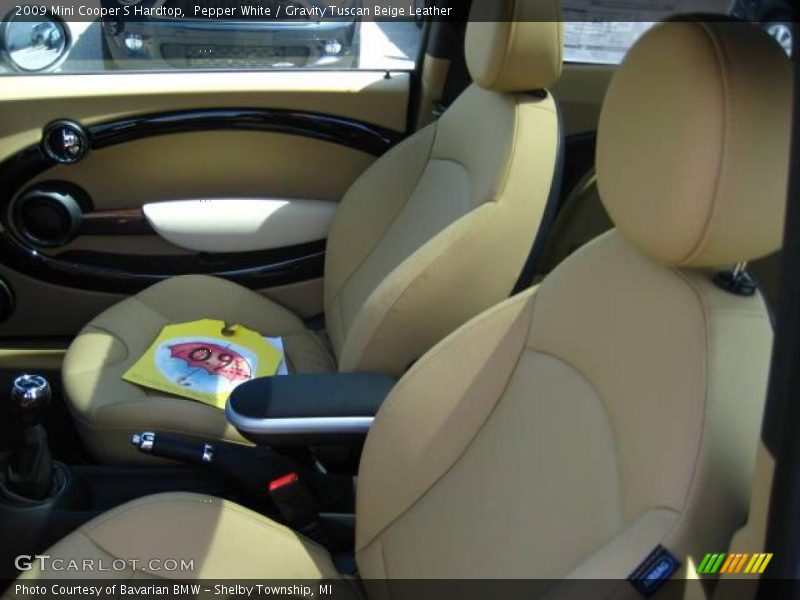 Pepper White / Gravity Tuscan Beige Leather 2009 Mini Cooper S Hardtop