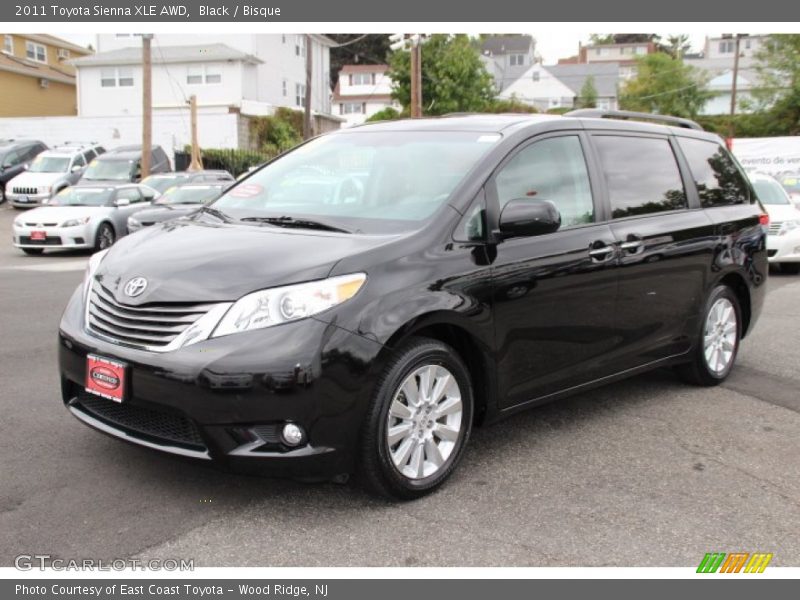 Black / Bisque 2011 Toyota Sienna XLE AWD