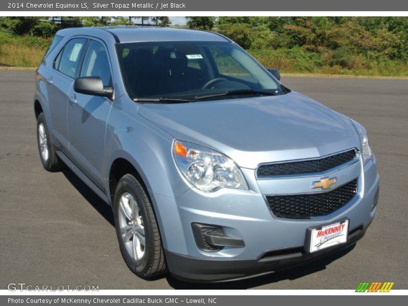 Silver Topaz Metallic / Jet Black 2014 Chevrolet Equinox LS