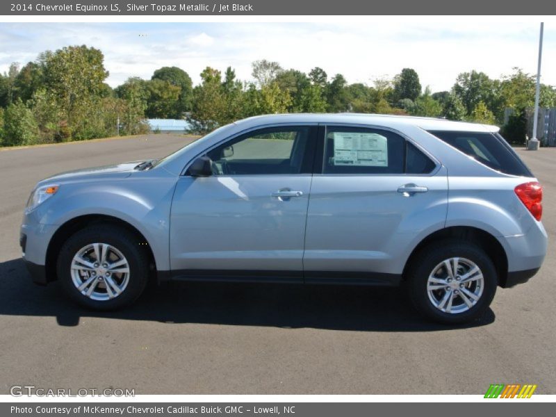 Silver Topaz Metallic / Jet Black 2014 Chevrolet Equinox LS