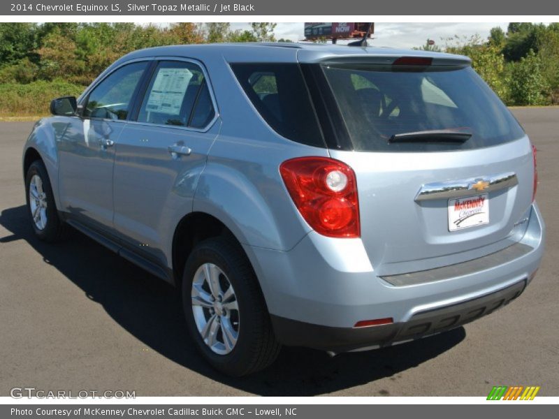 Silver Topaz Metallic / Jet Black 2014 Chevrolet Equinox LS