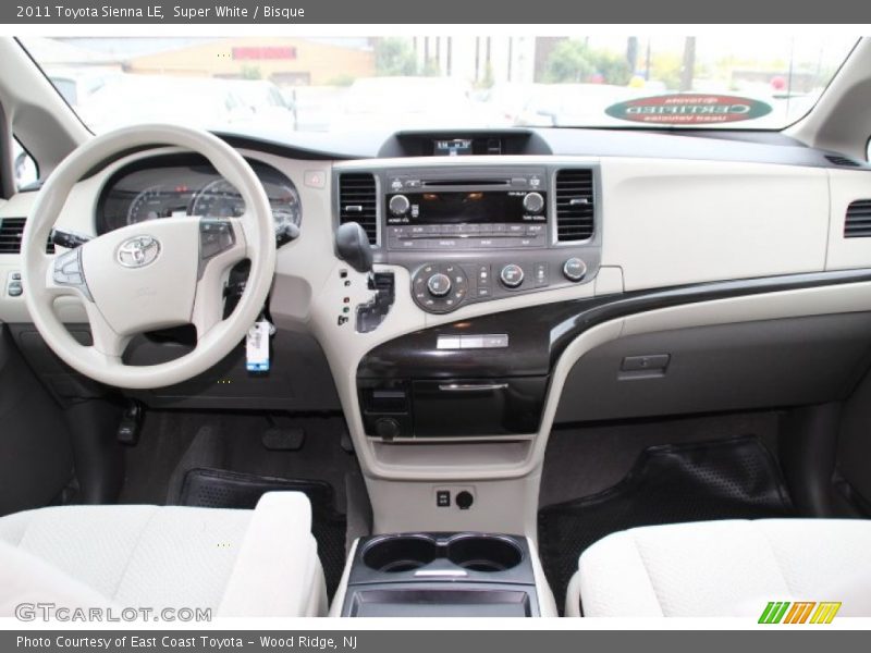 Super White / Bisque 2011 Toyota Sienna LE