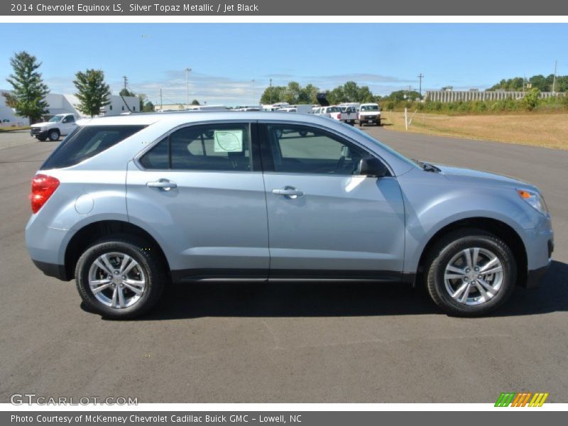 Silver Topaz Metallic / Jet Black 2014 Chevrolet Equinox LS