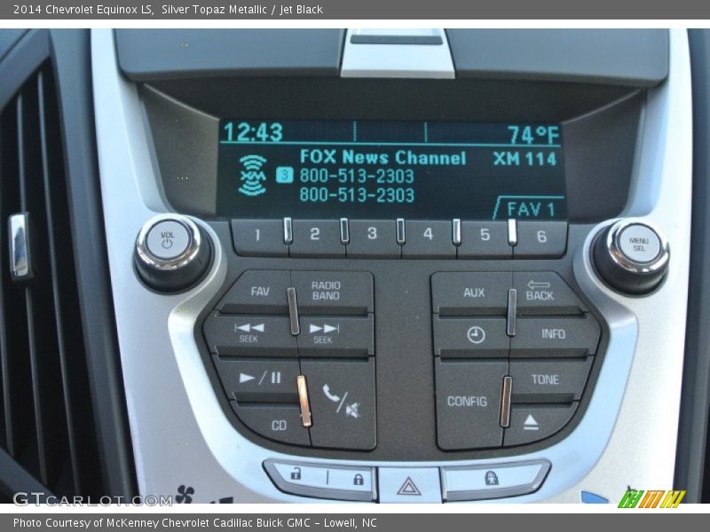 Silver Topaz Metallic / Jet Black 2014 Chevrolet Equinox LS