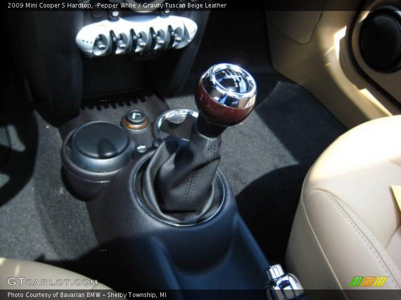 Pepper White / Gravity Tuscan Beige Leather 2009 Mini Cooper S Hardtop