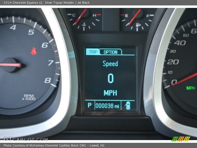 Silver Topaz Metallic / Jet Black 2014 Chevrolet Equinox LS