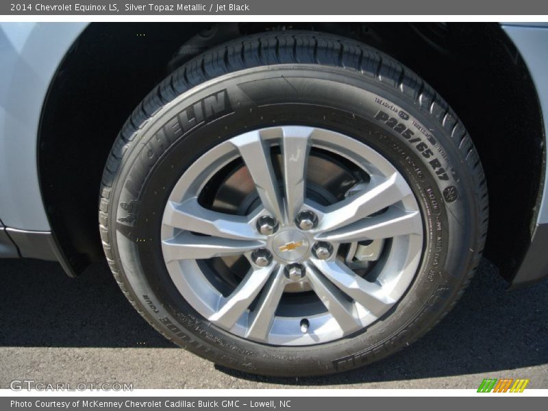 Silver Topaz Metallic / Jet Black 2014 Chevrolet Equinox LS