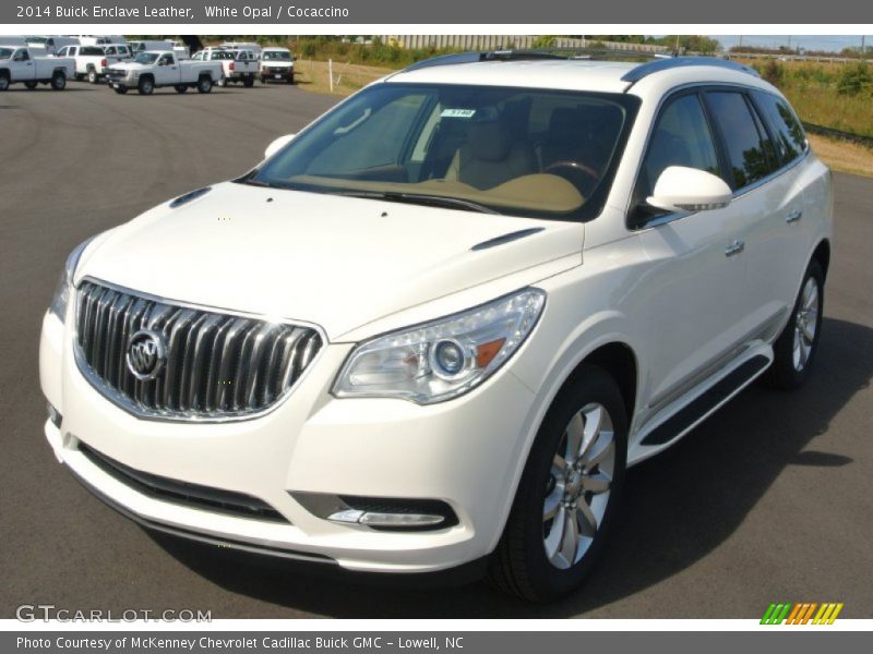 White Opal / Cocaccino 2014 Buick Enclave Leather