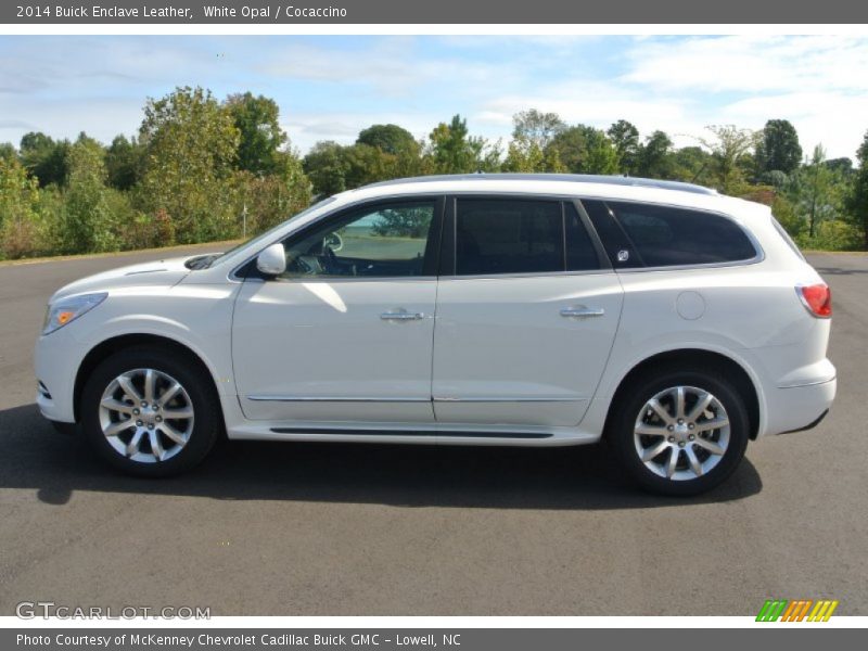 White Opal / Cocaccino 2014 Buick Enclave Leather