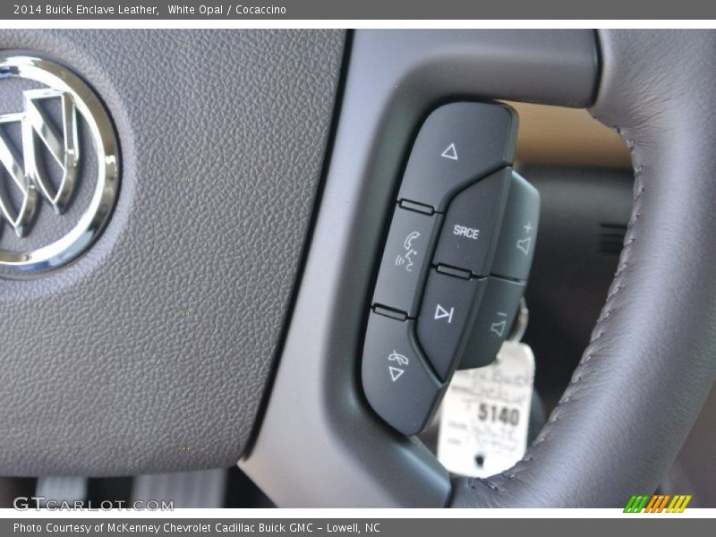White Opal / Cocaccino 2014 Buick Enclave Leather