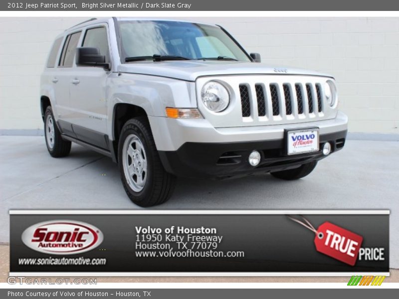 Bright Silver Metallic / Dark Slate Gray 2012 Jeep Patriot Sport