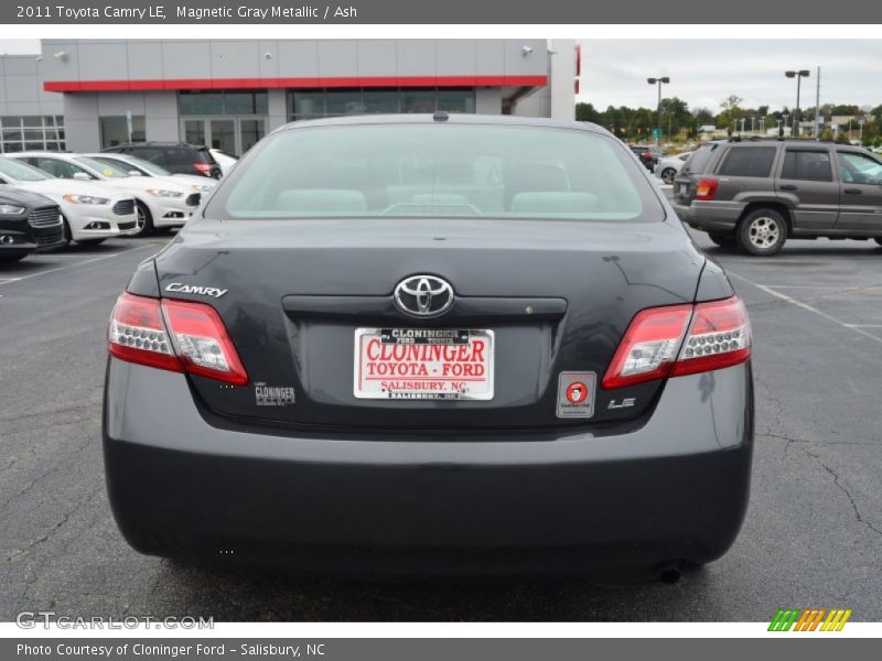 Magnetic Gray Metallic / Ash 2011 Toyota Camry LE