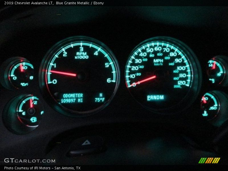 Blue Granite Metallic / Ebony 2009 Chevrolet Avalanche LT