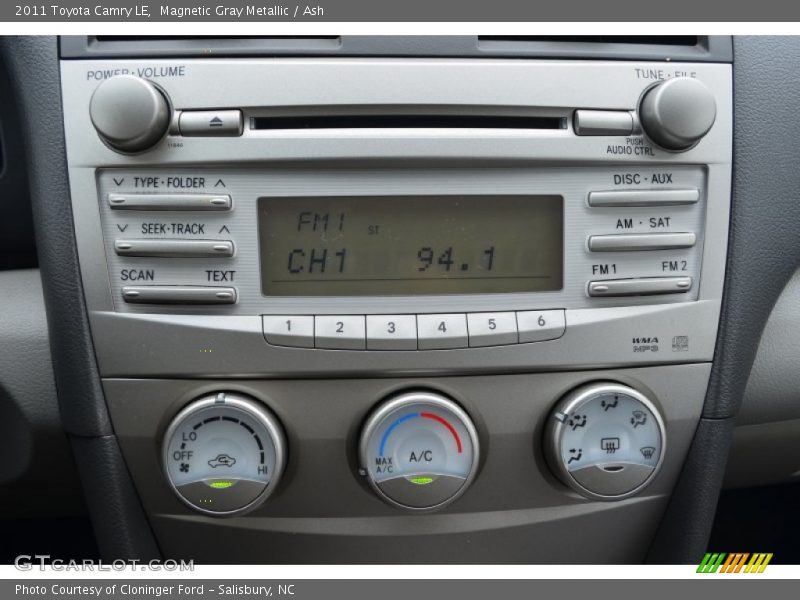 Magnetic Gray Metallic / Ash 2011 Toyota Camry LE