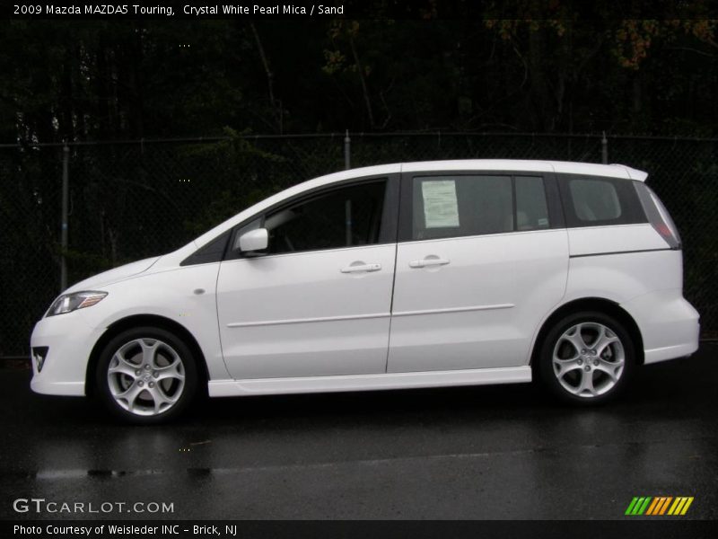 Crystal White Pearl Mica / Sand 2009 Mazda MAZDA5 Touring