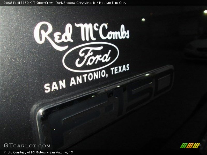 Dark Shadow Grey Metallic / Medium Flint Grey 2008 Ford F150 XLT SuperCrew