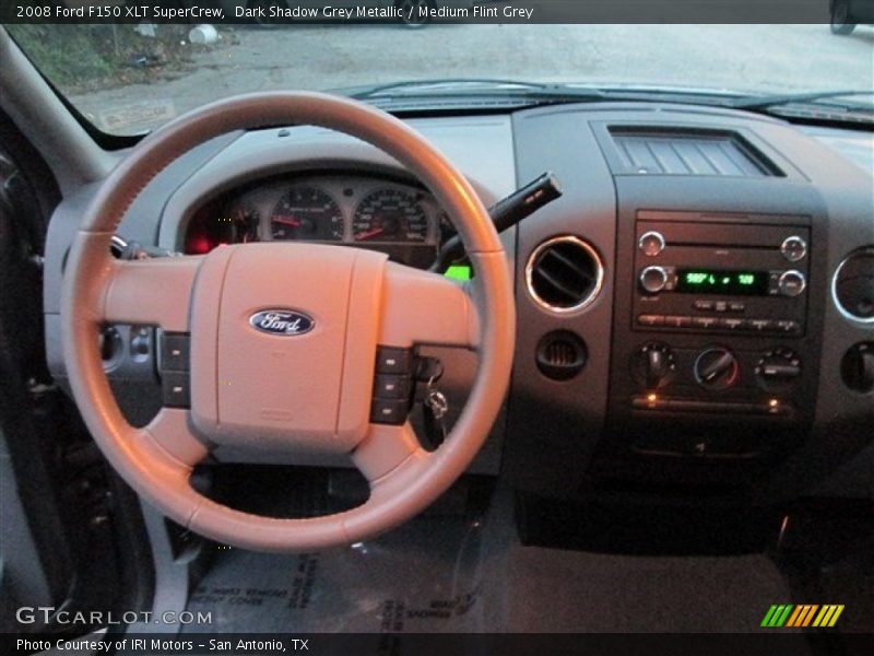 Dark Shadow Grey Metallic / Medium Flint Grey 2008 Ford F150 XLT SuperCrew