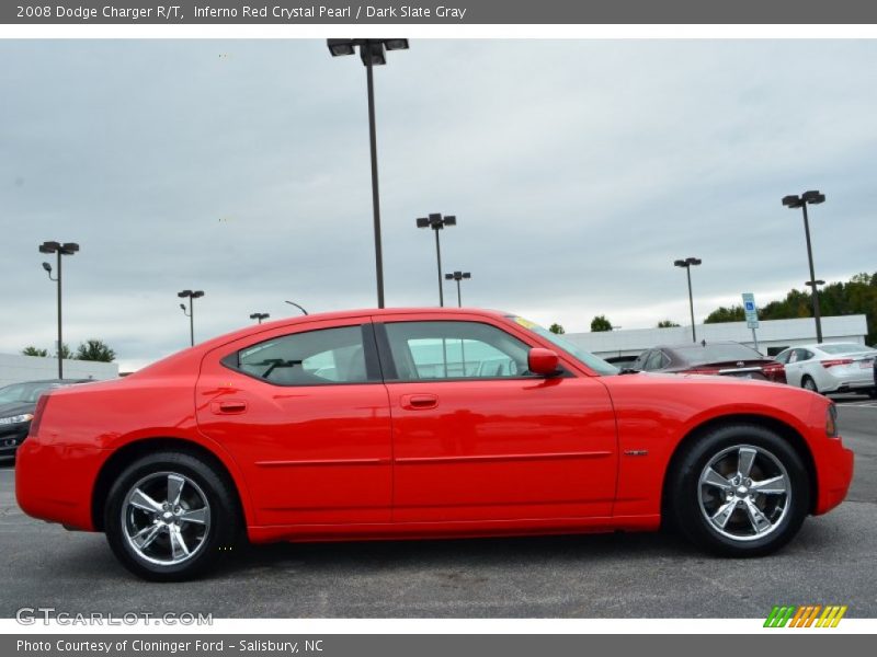 Inferno Red Crystal Pearl / Dark Slate Gray 2008 Dodge Charger R/T