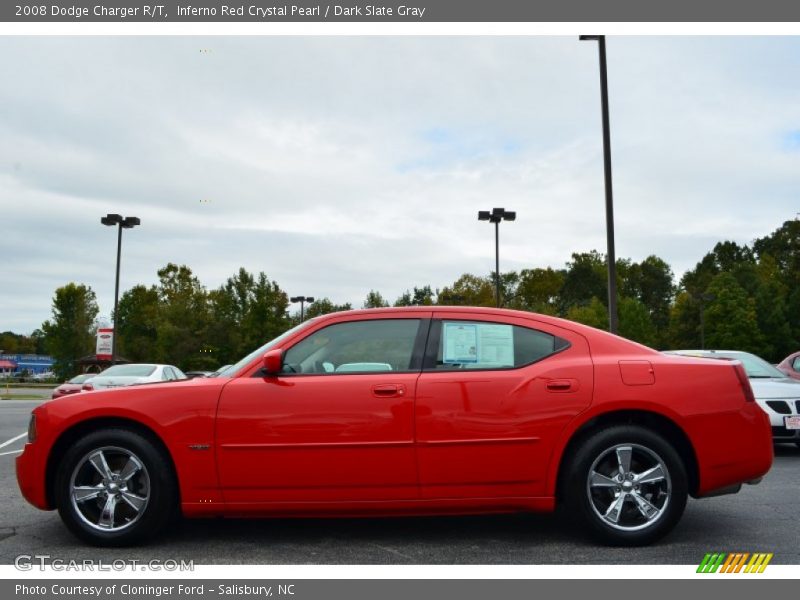 Inferno Red Crystal Pearl / Dark Slate Gray 2008 Dodge Charger R/T