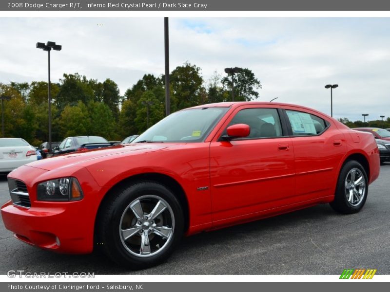 Inferno Red Crystal Pearl / Dark Slate Gray 2008 Dodge Charger R/T