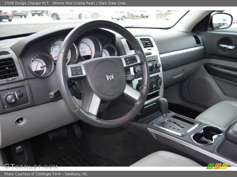 Inferno Red Crystal Pearl / Dark Slate Gray 2008 Dodge Charger R/T