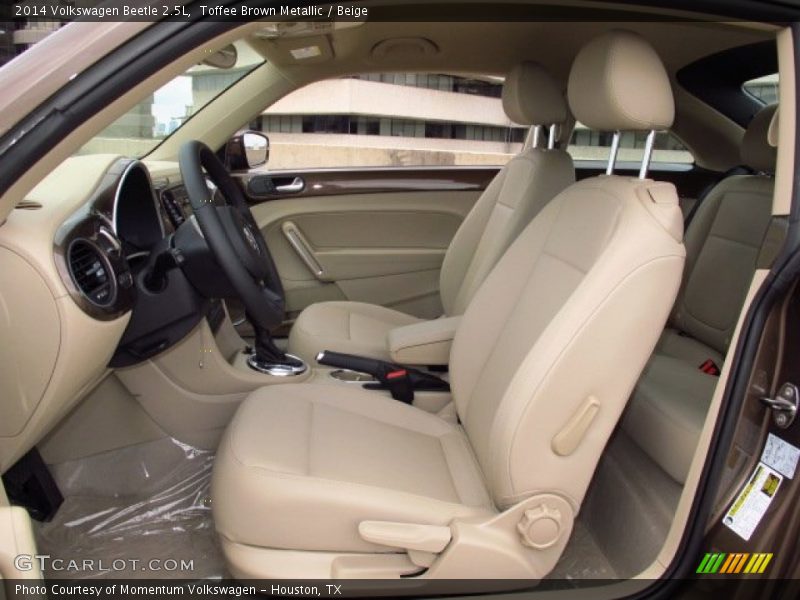  2014 Beetle 2.5L Beige Interior