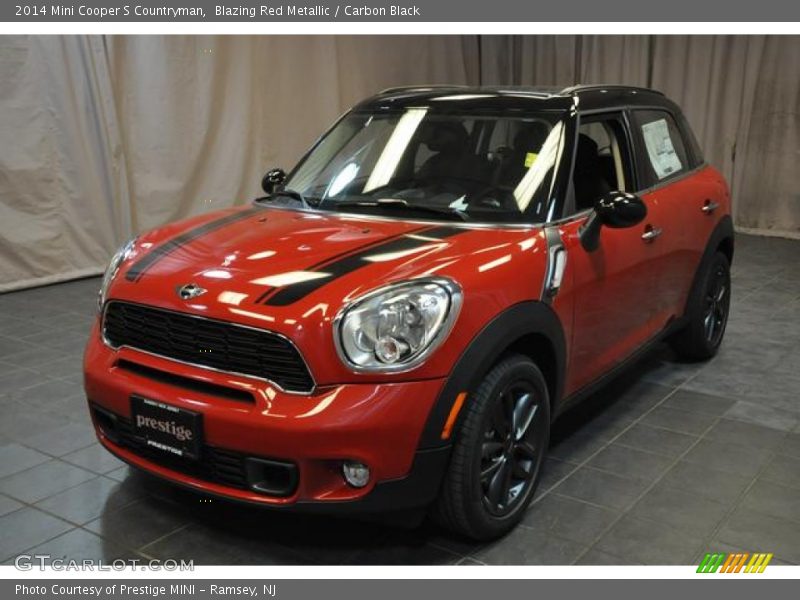 Blazing Red Metallic / Carbon Black 2014 Mini Cooper S Countryman