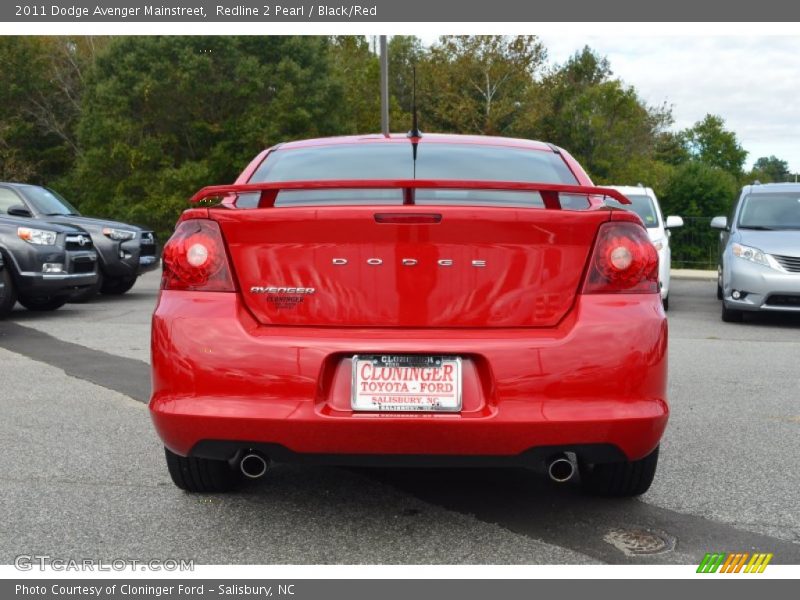 Redline 2 Pearl / Black/Red 2011 Dodge Avenger Mainstreet