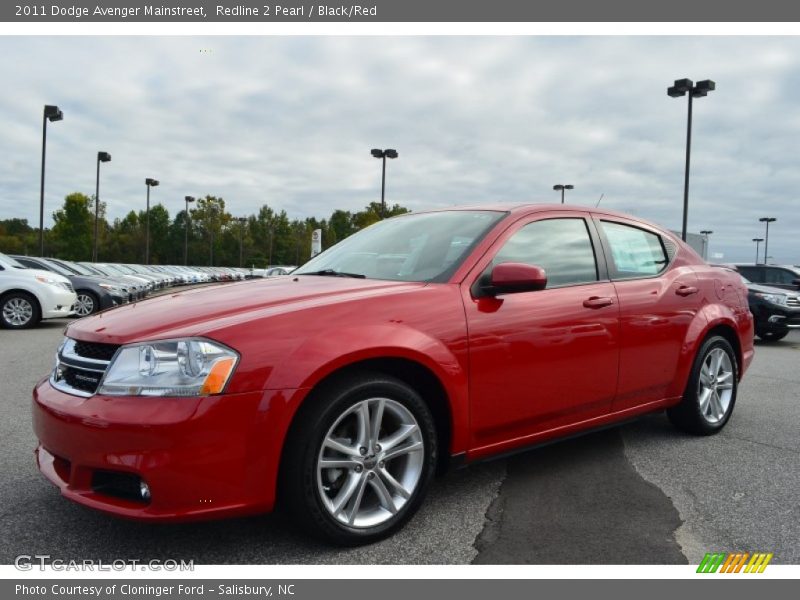 Redline 2 Pearl / Black/Red 2011 Dodge Avenger Mainstreet