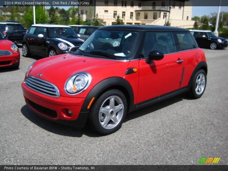 Chili Red / Black/Grey 2009 Mini Cooper Hardtop
