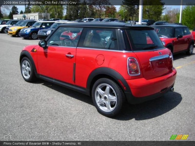 Chili Red / Black/Grey 2009 Mini Cooper Hardtop
