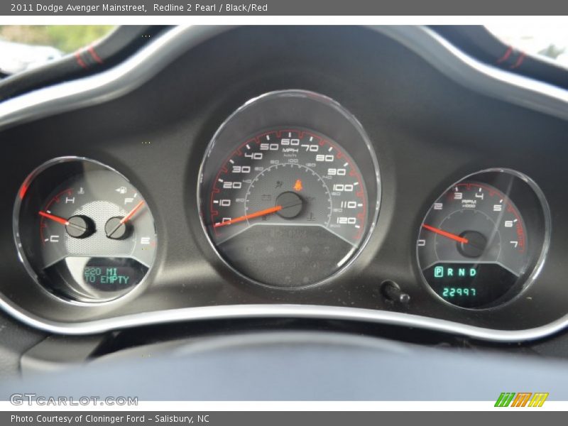 Redline 2 Pearl / Black/Red 2011 Dodge Avenger Mainstreet