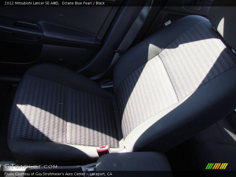Octane Blue Pearl / Black 2012 Mitsubishi Lancer SE AWD